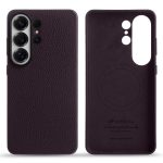 MELKCO For Samsung Galaxy S26 Ultra Magnetic Case Genuine Cow Leather - PC Phone Back Cover
