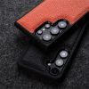 6601214248A-3 MELKCO For Samsung Galaxy S26 Ultra Case Genuine Cow Leather Coated PC Phone Cover