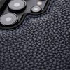 6601214248A-4 MELKCO For Samsung Galaxy S26 Ultra Case Genuine Cow Leather Coated PC Phone Cover