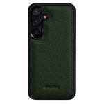 MELKCO For Samsung Galaxy S26 Case Genuine Cow Leather Coated PC Phone Cover