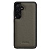 6601214250D-1 MELKCO For Samsung Galaxy S26 Case Genuine Cow Leather Coated PC Phone Cover