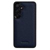 6601214250F-1 MELKCO For Samsung Galaxy S26 Case Genuine Cow Leather Coated PC Phone Cover