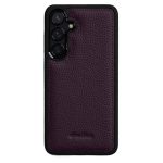 MELKCO For Samsung Galaxy S26 Case Genuine Cow Leather Coated PC Phone Cover