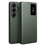 QIALINO For Samsung Galaxy S26+ Wallet Case Genuine Leather Flip Phone Cover with Smart View Window With App