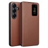 6601214446A-1_ebd86bc1-c73c-4e33-a888-9f7e29b3c563 QIALINO For Samsung Galaxy S26 Wallet Case Genuine Leather Flip Phone Cover with Smart View Window With App