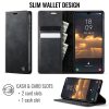 CASEME For Samsung Galaxy A27 Case RFID Blocking Wallet Calf Texture Vegan Leather Flip Cover