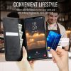 CASEME For Samsung Galaxy A27 Case RFID Blocking Wallet Calf Texture Vegan Leather Flip Cover