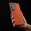 6601218477A-2 MELKCO For Samsung Galaxy S26 Ultra Magnetic Case Alcantara Leather - PC Phone Cover with Metal Keys