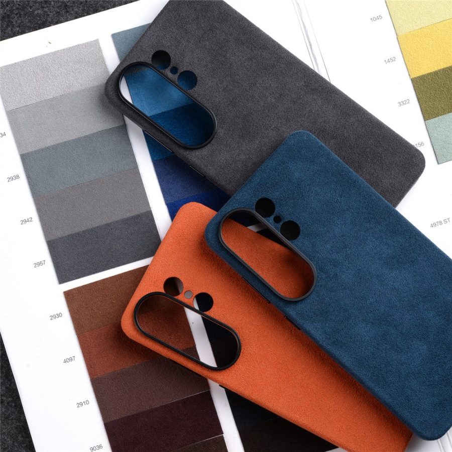 6601218477A-3 MELKCO For Samsung Galaxy S26 Ultra Magnetic Case Alcantara Leather - PC Phone Cover with Metal Keys