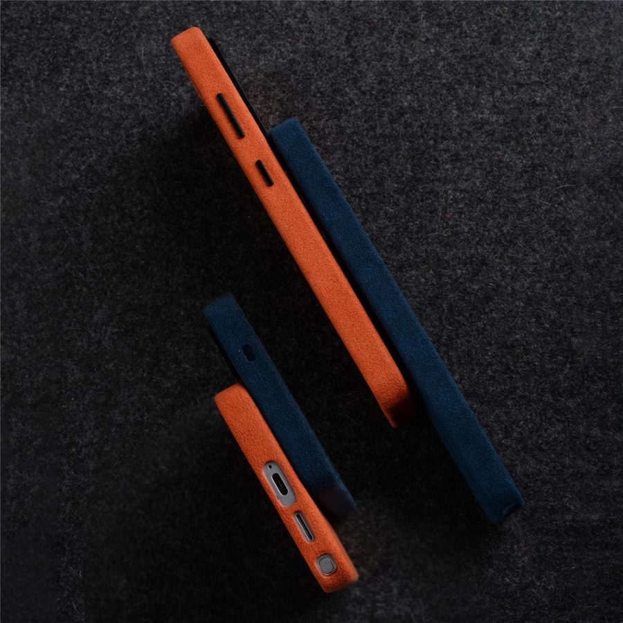 6601218477A-5 MELKCO For Samsung Galaxy S26 Ultra Magnetic Case Alcantara Leather - PC Phone Cover with Metal Keys