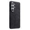 6601218477B-1 MELKCO For Samsung Galaxy S26 Ultra Magnetic Case Alcantara Leather - PC Phone Cover with Metal Keys