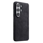 MELKCO For Samsung	Galaxy S26 Ultra Magnetic Case Alcantara Leather - PC Phone Cover with Metal Keys