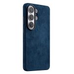 MELKCO For Samsung	Galaxy S26 Ultra Magnetic Case Alcantara Leather - PC Phone Cover with Metal Keys