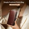 6601221855A-12 QIALINO Business Style For Samsung Galaxy S26 Ultra Case Genuine Leather Detachable 2-in-1 Wallet Flip Phone Cover with Shoulder Strap & Wrist Strap