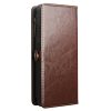 6601221855A-18 QIALINO Business Style For Samsung Galaxy S26 Ultra Case Genuine Leather Detachable 2-in-1 Wallet Flip Phone Cover with Shoulder Strap & Wrist Strap