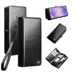 QIALINO Business Style For Samsung Galaxy S26 Ultra Case Genuine Leather Detachable 2-in-1 Wallet Flip Phone Cover with Shoulder Strap & Wrist Strap