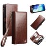6601221857A-1_cae010f3-5c66-4c23-89a4-c4c7505790c6 QIALINO Business Style iPhone 17 Pro Max Case Genuine Leather Detachable 2-in-1 Wallet Flip Phone Cover with Shoulder Strap & Wrist Strap