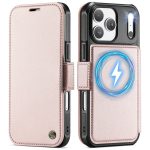 CASEME For iPhone 17 Pro Max Case RFID Blocking Wallet Vegan Leather Flip Cover with Magnetic Support