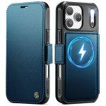 CASEME For iPhone 17 Pro Max Case RFID Blocking Wallet Vegan Leather Flip Cover with Magnetic Support