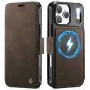 CASEME For iPhone 17 Pro Max Case RFID Blocking Wallet Vegan Leather Flip Cover with Magnetic Support