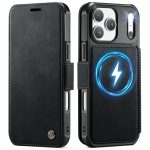 CASEME For iPhone 17 Pro Max Case RFID Blocking Wallet Vegan Leather Flip Cover with Magnetic Support