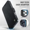 CASEME For iPhone 17 Pro Max Case RFID Blocking Wallet Vegan Leather Flip Cover with Magnetic Support