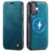 CASEME For iPhone 16 Case RFID Blocking Wallet Vegan Leather Flip Cover with Magnetic Support