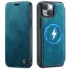 CASEME For iPhone 14 Case RFID Blocking Wallet Vegan Leather Flip Cover with Magnetic Support