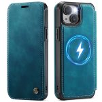 CASEME For iPhone 15 Plus / iPhone 14 Plus Case RFID Blocking Wallet Vegan Leather Flip Cover with Magnetic Support