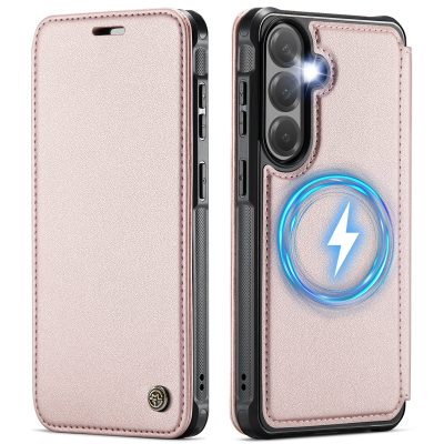 CASEME For Samsung Galaxy S26 Case RFID Blocking Wallet Vegan Leather Flip Cover with Magnetic Support