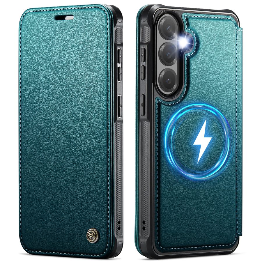 CASEME For Samsung Galaxy S26+ Case RFID Blocking Wallet Vegan Leather Flip Cover with Magnetic Support