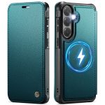 CASEME For Samsung Galaxy S25 / Galaxy S24 Case RFID Blocking Wallet Vegan Leather Flip Cover with Magnetic Support