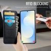 6601222839B-5 CASEME For Samsung Galaxy S23 FE Case RFID Blocking Wallet Vegan Leather Flip Cover with Magnetic Support