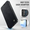 6601222839B-7 CASEME For Samsung Galaxy S23 FE Case RFID Blocking Wallet Vegan Leather Flip Cover with Magnetic Support