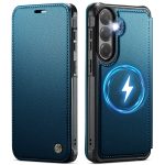 CASEME For Samsung Galaxy S23 FE Case RFID Blocking Wallet Vegan Leather Flip Cover with Magnetic Support