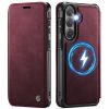 6601222839H-1 CASEME For Samsung Galaxy S23 FE Case RFID Blocking Wallet Vegan Leather Flip Cover with Magnetic Support