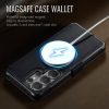 CASEME For Samsung Galaxy S23 Ultra Case RFID Blocking Wallet Vegan Leather Flip Cover with Magnetic Support