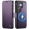CASEME For Samsung Galaxy S23 Ultra Case RFID Blocking Wallet Vegan Leather Flip Cover with Magnetic Support