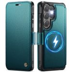 CASEME For Samsung Galaxy S25 Ultra Case RFID Blocking Wallet Vegan Leather Flip Cover with Magnetic Support