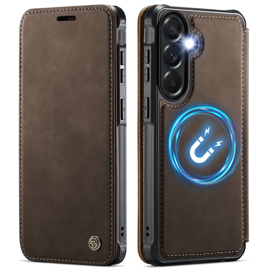 CASEME For Samsung Galaxy A56 Case RFID Blocking Wallet Vegan Leather Flip Cover with Magnetic Support