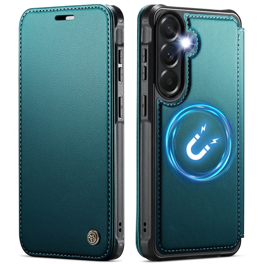 CASEME For Samsung Galaxy A57 Case RFID Blocking Wallet Vegan Leather Flip Cover with Magnetic Support