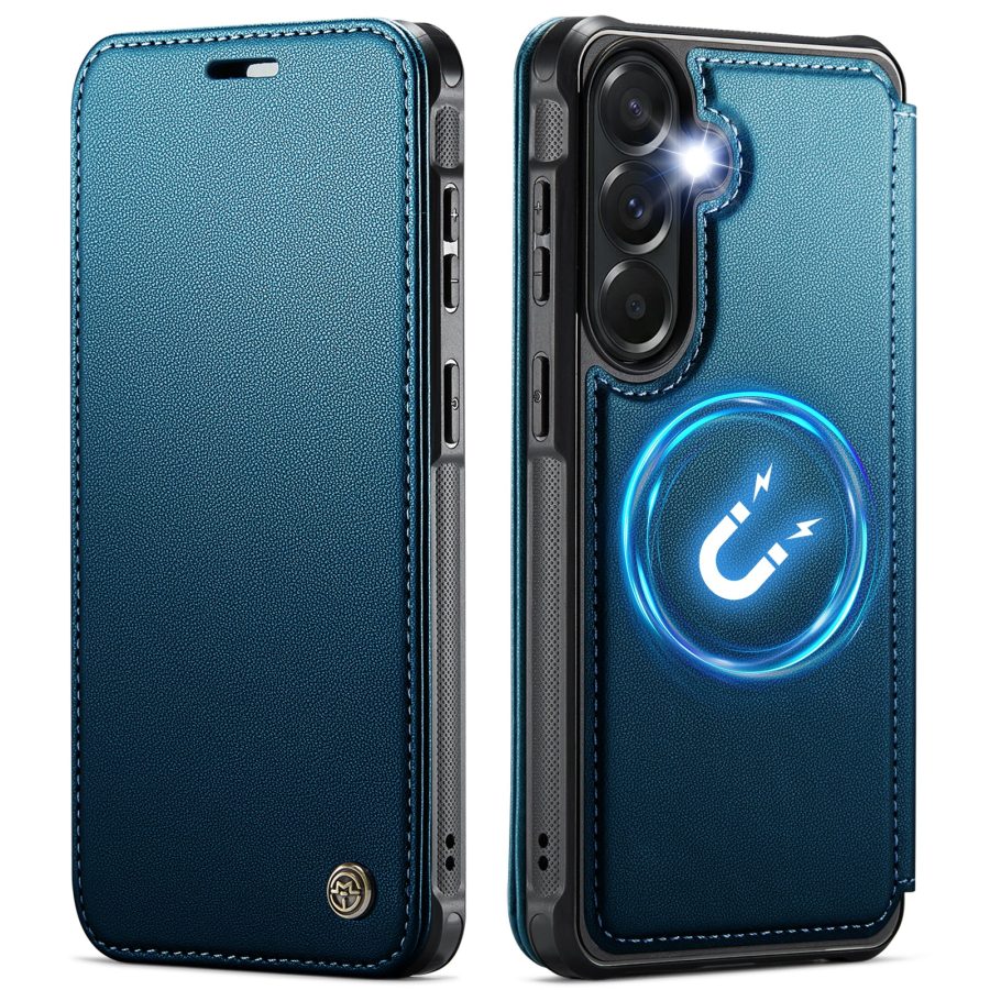 CASEME For Samsung Galaxy A57 Case RFID Blocking Wallet Vegan Leather Flip Cover with Magnetic Support