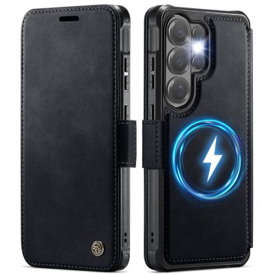CASEME For Samsung Galaxy S26 Ultra Case RFID Blocking Wallet Vegan Leather Flip Cover with Magnetic Support