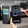 CASEME For iPhone 17 Pro Case RFID Blocking Wallet Vegan Leather Flip Cover with Magnetic Support