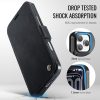 CASEME For iPhone 17 Pro Case RFID Blocking Wallet Vegan Leather Flip Cover with Magnetic Support