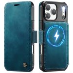 CASEME For iPhone 17 Pro Case RFID Blocking Wallet Vegan Leather Flip Cover with Magnetic Support