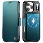 CASEME For iPhone 17 Pro Case RFID Blocking Wallet Vegan Leather Flip Cover with Magnetic Support