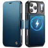 CASEME For iPhone 17 Pro Case RFID Blocking Wallet Vegan Leather Flip Cover with Magnetic Support