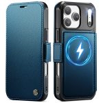 CASEME For iPhone 17 Pro Case RFID Blocking Wallet Vegan Leather Flip Cover with Magnetic Support