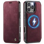 CASEME For iPhone 13 Pro Case RFID Blocking Wallet Vegan Leather Flip Cover with Magnetic Support